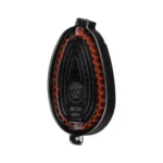 Hatsan Blitz Airgun Rifle Magazine, black front view with orange internal ring and oval housing