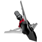 G5 Outdoors G5 Outdoor Deadmeat 3-Blade Crossbow Broadhead, angled view with open blades