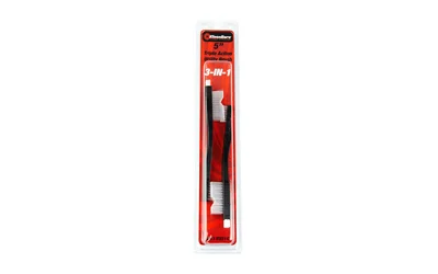 primary-4393 Kleen-Bore KLEEN BR 5" NYLON UTILITY BRUSH 2PK in red and clear retail packaging