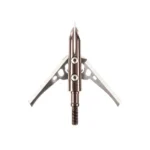 Feradyne Outdoors Rage Broadhead 2 Blade COC NC, silver broadhead in front view with open blades