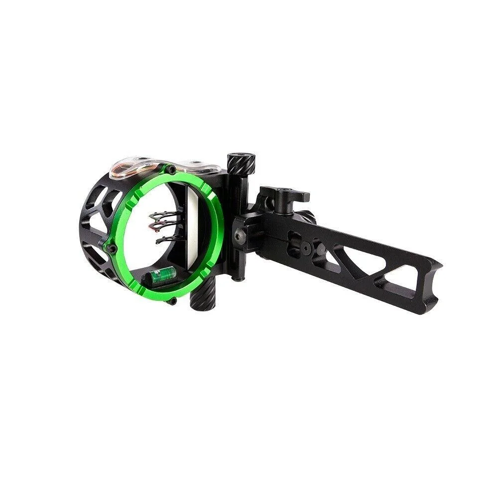 primary-43956 Feradyne Outdoors Rocky Mountain Horizon 3-Pin sight, black with green ring and mounting arm