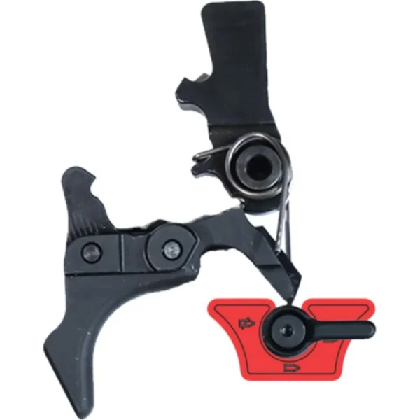 Franklin Armory BFSIII 22-C1 binary firing system, black trigger parts with red selector