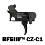 Franklin Armory BFSIII CZ-C1 black firing system with curved trigger, left-side view