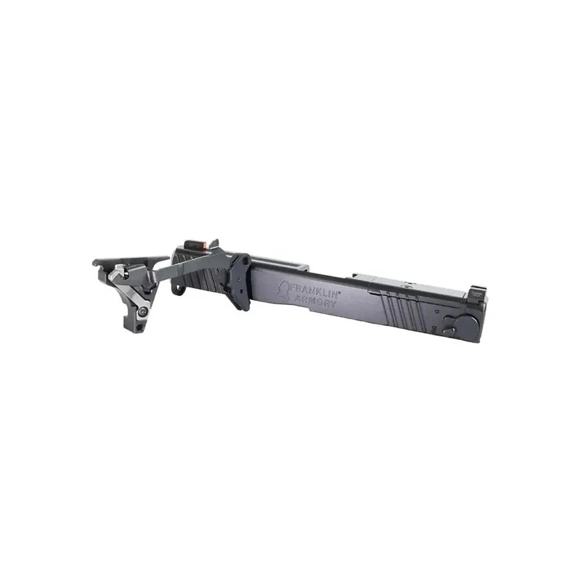 primary-43981 Franklin BFS G-S223 black firing system assembly in side view with visible red trigger