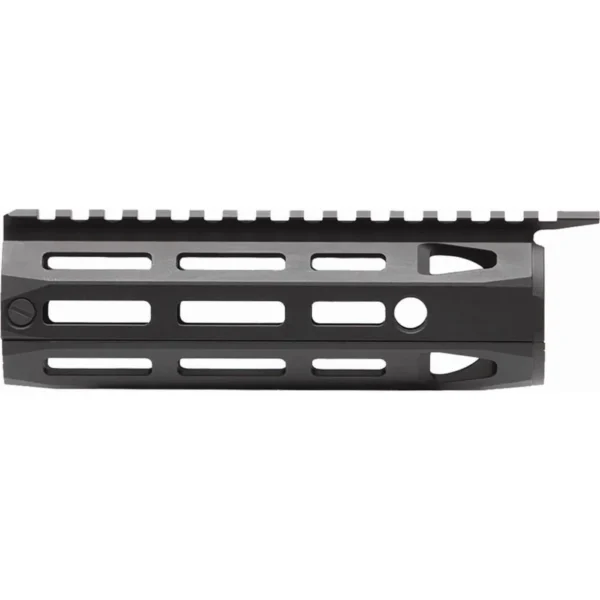 Daniel Defense Omega Rail 7.0 M-LOK, black right-side view with top rail and elongated slots