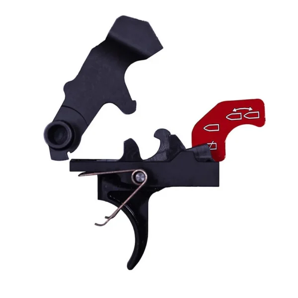 Franklin Armory Binary SKR-C1 Rifle Trigger, black trigger assembly with red selector