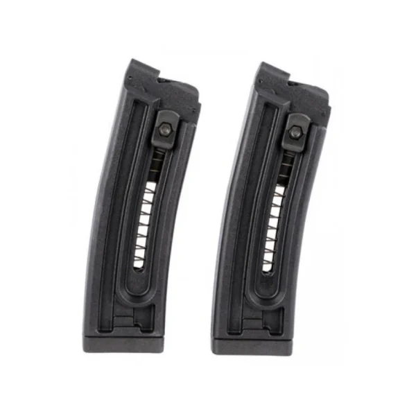 American Tactical ATI GSG GSG-16 Magazine, two black magazines in front view
