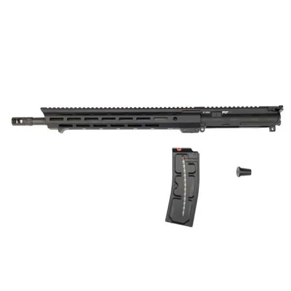 Franklin Armory F17-X Complete Upper Receiver, black right-side view with magazine and pin