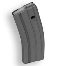 primary-43998 ASC AR Family Rifle Magazine curved grey aluminum magazine with grey follower