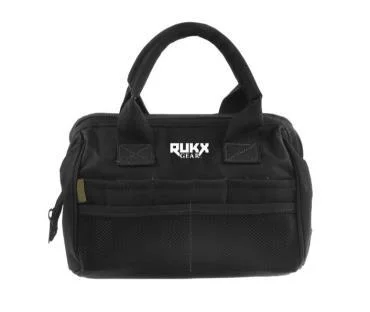 American Tactical Inc-ATI ATI Tool Bag RUKX Gear, black front view with handles and webbing