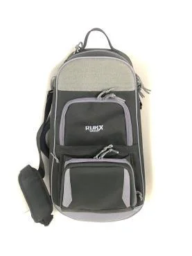 American Tactical ATI RUKX Gear Discrete AR Pistol Bag, black and grey front view with pockets