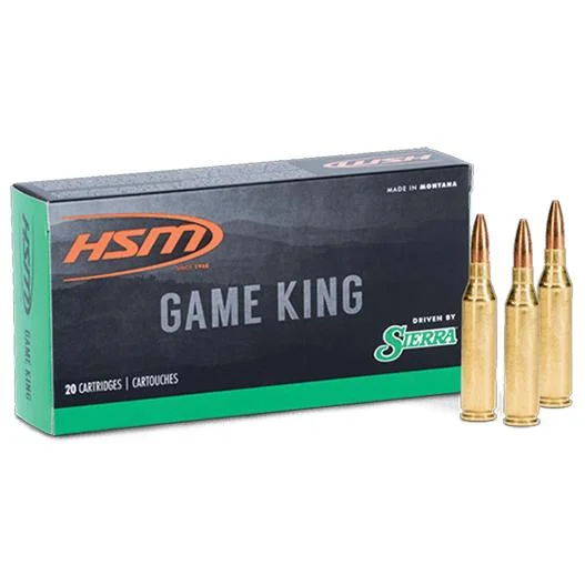 Hunting Shack DBA HSM Munitions HSM GameKing Rifle Ammunition .250 Savage 100gr SP 2900 fps 20/ct