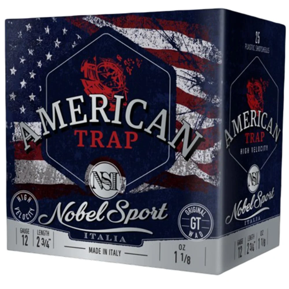 primary-44108 Eurosports LLC Noble NSI Target Nobel Speed Shotshell 12 ga 2-3/4" 1-1/8 oz 1300 fps #8 25/ct