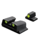 Meprolight Smith & Wesson Tru-Dot Night Sight Set, black front and rear sights with green dots