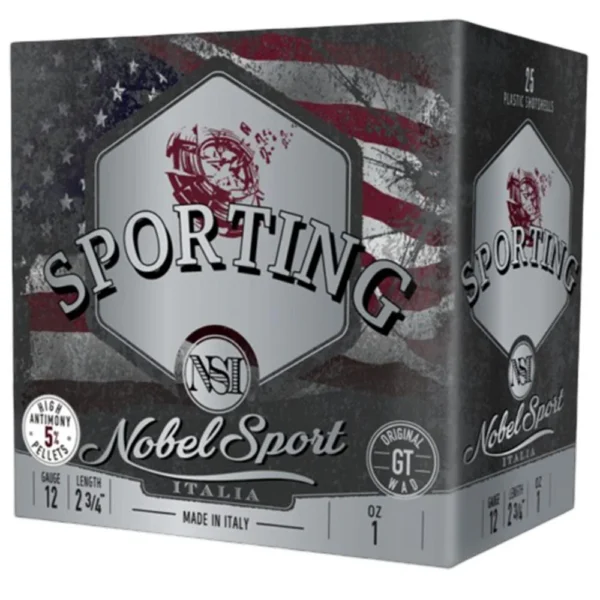 Eurosports LLC Nobel Sport Due Sporting Shotshells 12 ga 2-3/4 1 oz 1315 fps #7.5 25/ct