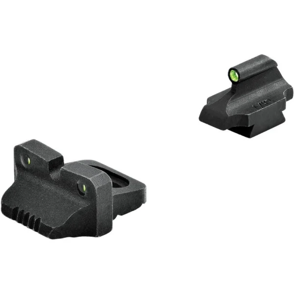 Meprolight Tru-Dot tritium night sight set, black front and rear sights with green dots