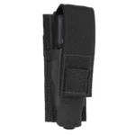 Military Products TacShield Surefire 6P/G2 Light Molle Pouch in black, front-side view