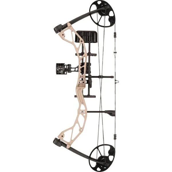Pure Archery Group Diamond Archery Radian Compound Bow 305 fps 10-55 lbs RH Sandstone with Package
