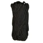 Military Products TacShield 550 Cord Paracord, bundled black cord in front view
