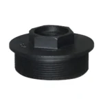 Yankee Hill Machine YHM Hub Direct Thread Mount System, black top view with hexagonal center