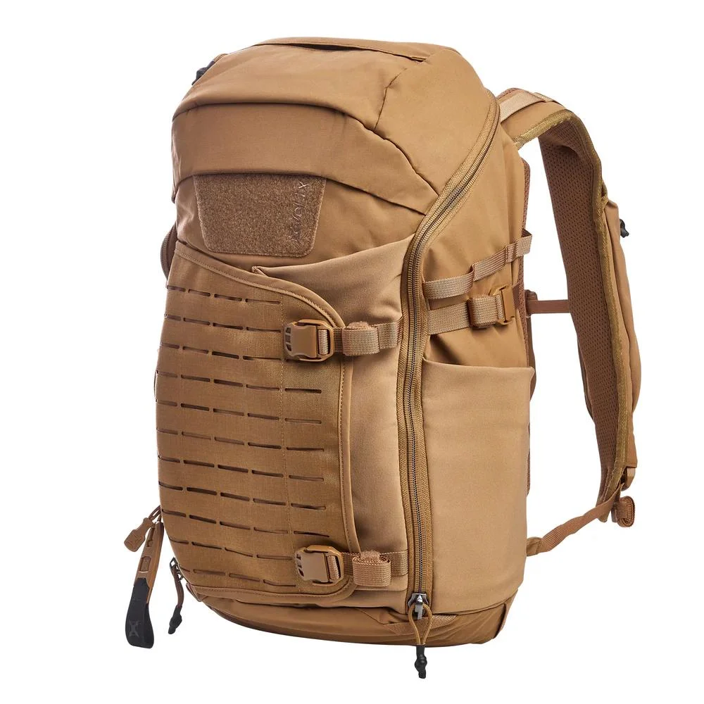 primary-44263 Fechheimer-Vertx VertX Siege 25L Tactical Backpack, coyote front view with straps and buckles