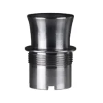 Yankee Hill Machine YHM Victra-12 Turkey Choke, silver front view with flared rim and threads