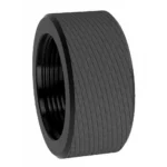 Yankee Hill Machine YHM Victra-20 Thread Protector, black angled view with knurled exterior