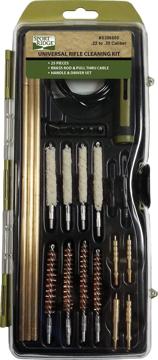 primary-44326 Military Products TacShield Sport Ridge Universal Rifle Kit, front view in clear hard case