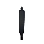Military Products TacShield Precision Rifle Sling, black padded front view with QD swivels