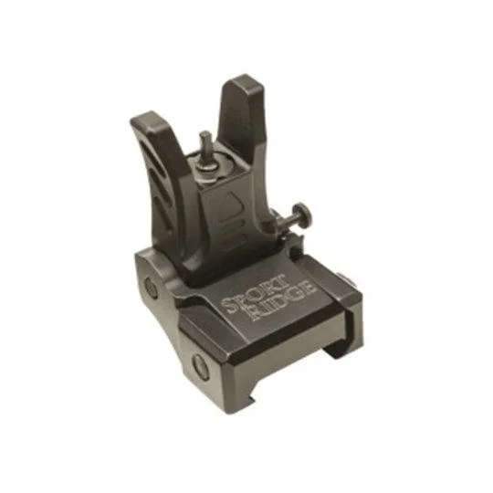 Military Products Sport Ridge AR15 Low Profile Front Sight, black angled front view