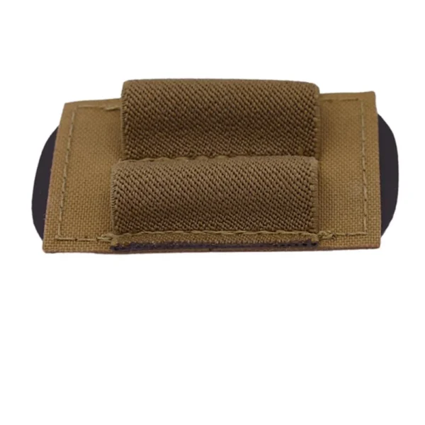 Military Products TacShield PRS Shell Holder Sling Attachment in coyote, front view with two loops