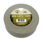 Military Products Tacshield 100 MPH Heavy Duty Tape 60 Yards OD Green, green roll with top label