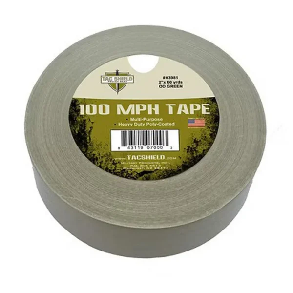 Military Products Tacshield 100 MPH Heavy Duty Tape 60 Yards OD Green