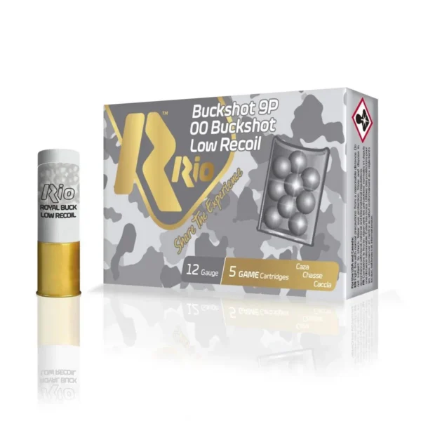 Rio Outdoors Corp Rio Royal Buck Low Recoil 12 ga 2 3/4" #00 1200 fps 5/ct