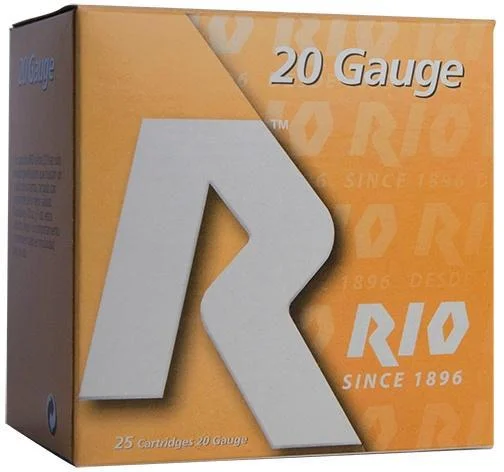 Rio Outdoors Corp Rio Small Game Load Shotshell 20 ga 3" MAX 1-1/4 oz #6 1250 fps 25/ct