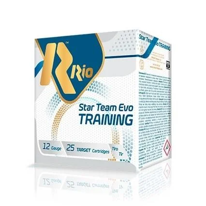 Rio Outdoors Corp Rio Star Team Evo Training Shotgun Ammo 12ga 2-3/4" 1200fps 1-1/8oz 7.5 Shot 25/ct