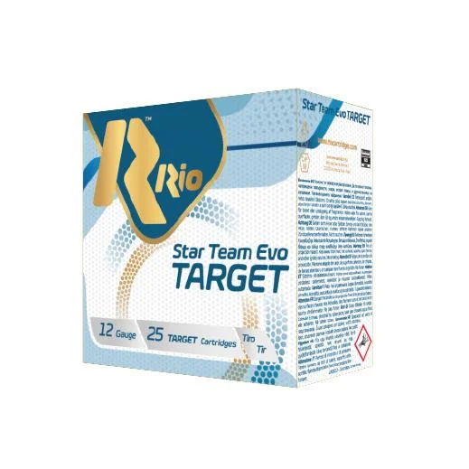 Rio Outdoors Corp Rio Star Team Target 32 Low Recoil Shotshells 12ga 2-3/4" 1-1/8oz 1150 fps #8 25/ct