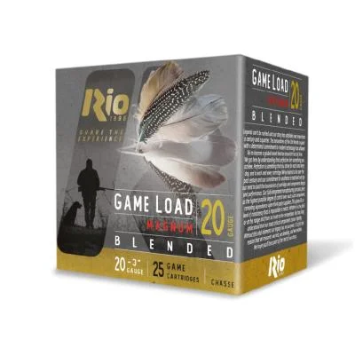 Rio Outdoors Corp Rio Game Blended HV Lead Load Shotshells 20ga 3" 1-1/4oz 1300 fps #7.5&9 25/ct