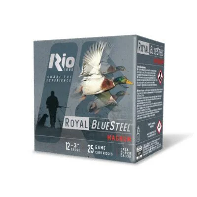 Rio Outdoors Corp Rio Royal BlueSteel Magnum High Velocity Shotshell 12ga 3" 1-1/5oz 1450 fps #4 25/ct