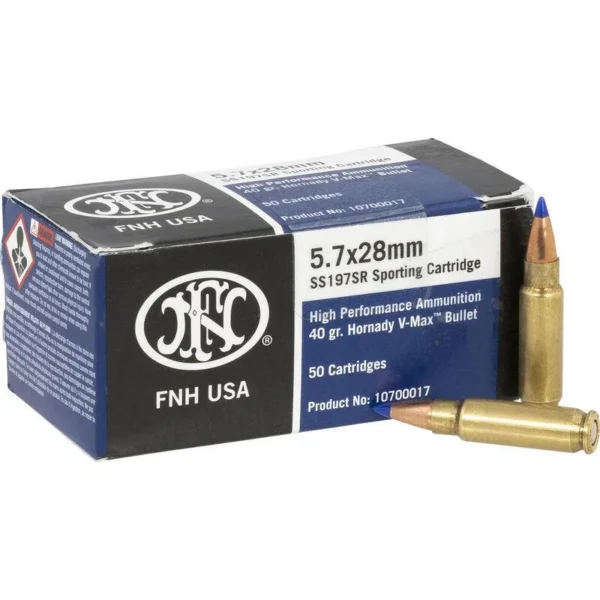 FN USA FN Handgun Ammunition 5.7x28mm 40gr V-MAX 1738 fps 500/ct