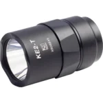 Surefire KE2-T Turbo Scout Light Pro Head, angled front view in black with reflector lens