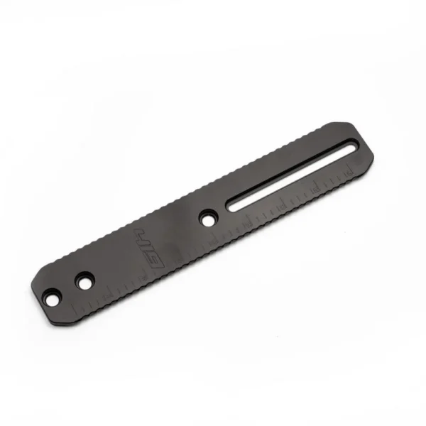 Area419 ARCALOCK 8-inch Universal Dovetail Rail, black top view with slot and mounting holes