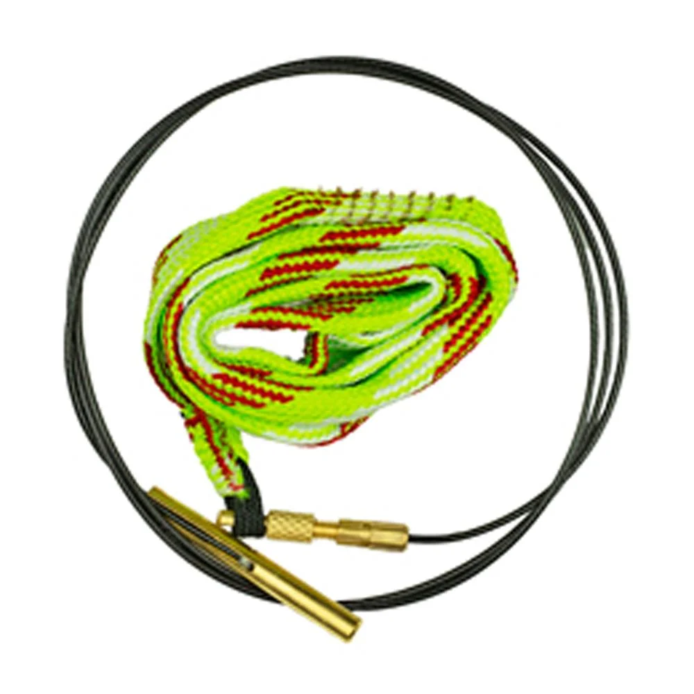 primary-44637 Allen Breakthrough Clean Battle Rope 2.0, coiled green bore rope, black cable and brass ends