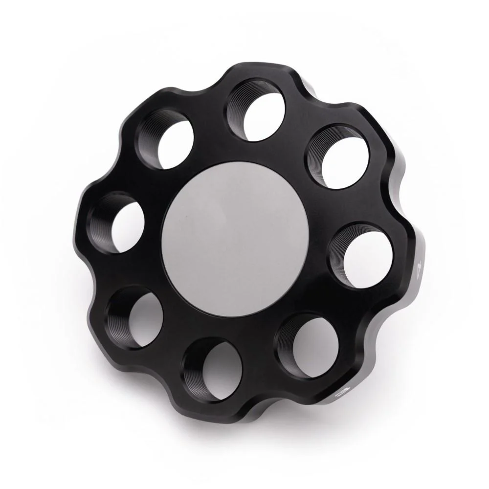 primary-44649 Area419 Area 419 Zero extra turret, black angled top view with eight die stations and silver center
