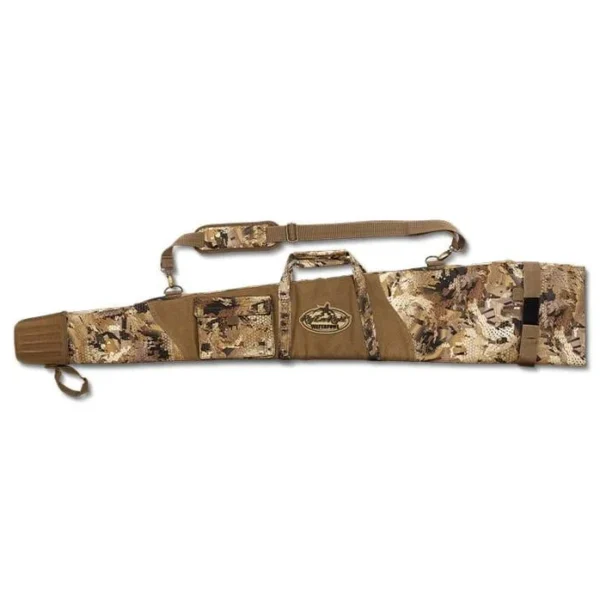 Rig'Em Right Flashpoint Floating Gun Case in Optifade Marsh with handle and shoulder strap