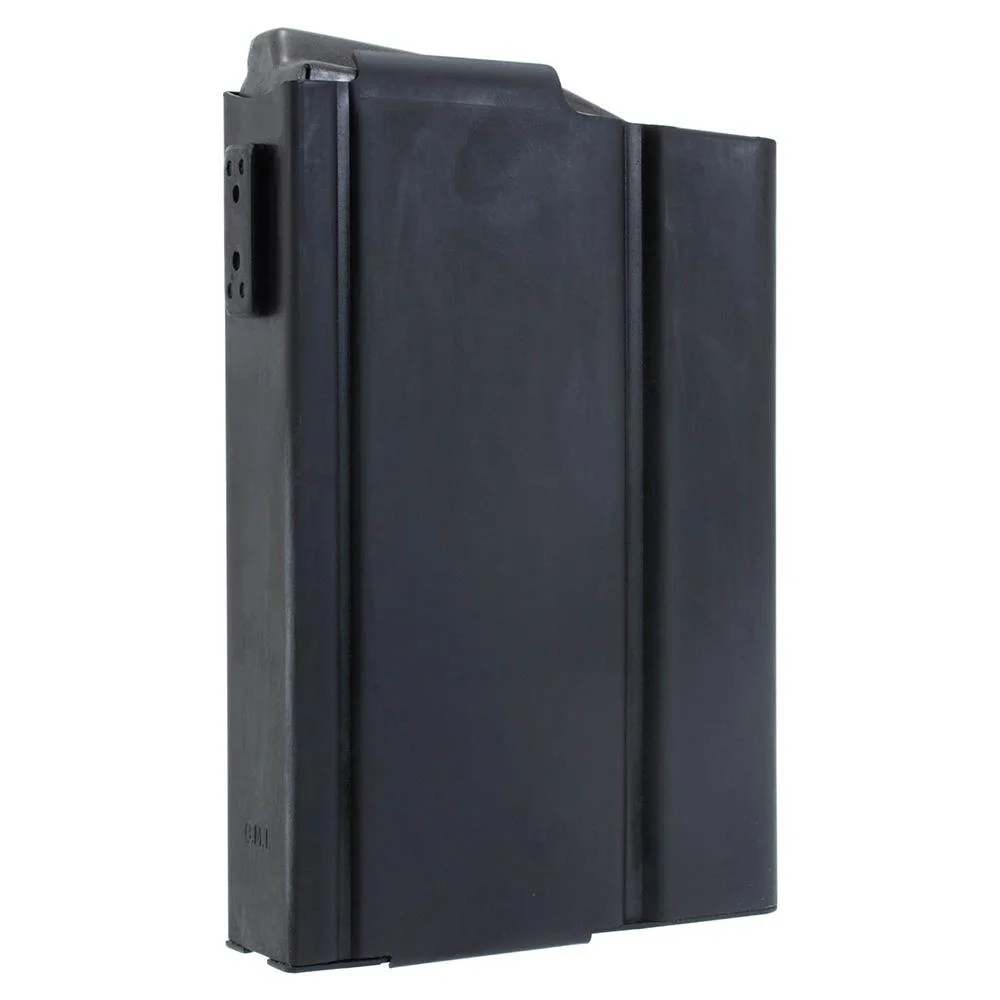 primary-44679 Check-Mate M1A / M14 Compatible Rifle Magazine, black metal magazine in angled view