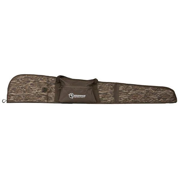 primary-44714 Rock Ridge Outdoors Cupped Floating Gun Case, Mossy Oak Bottomland side view with carry handle