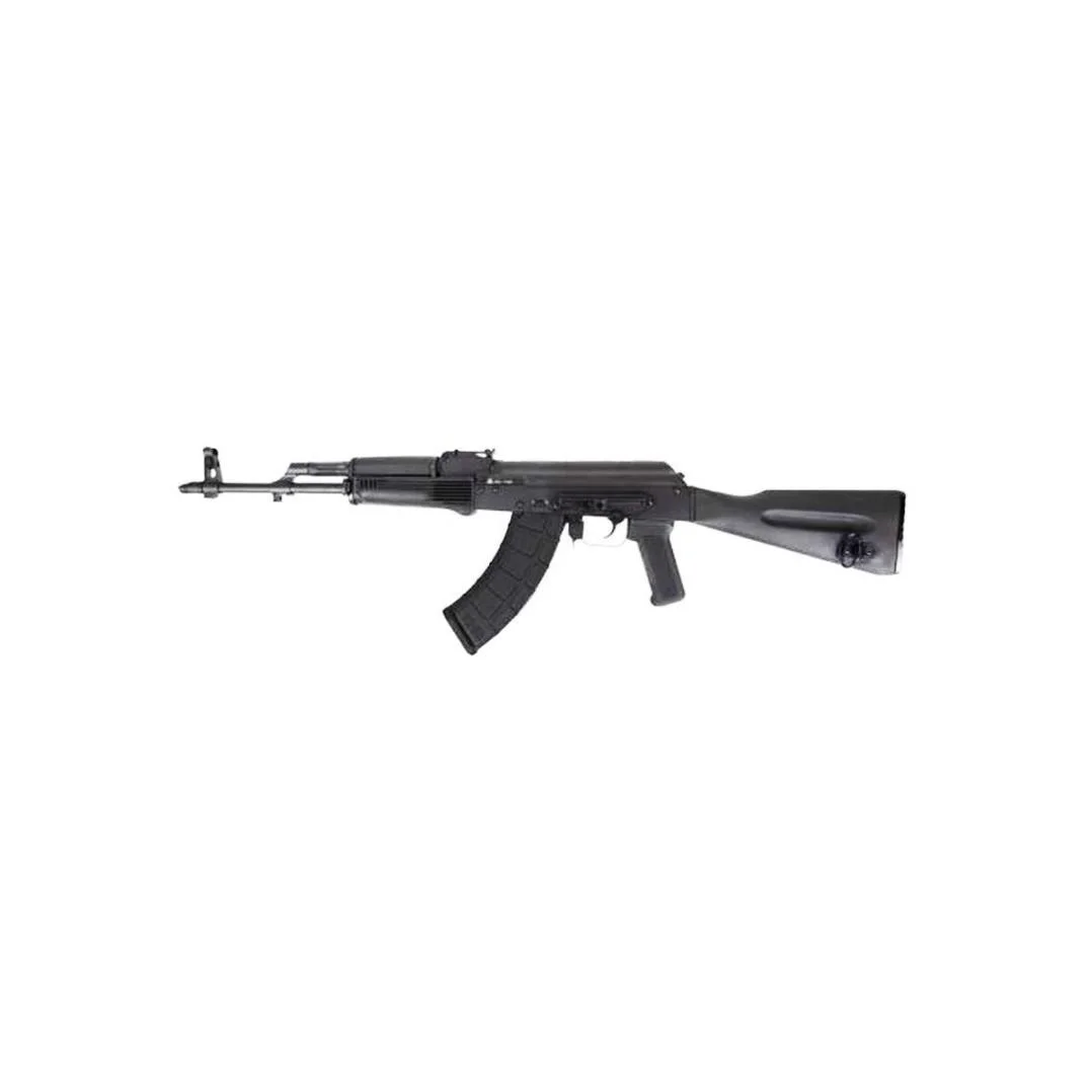 primary-44765 DPMS Anvil AK-47 rifle, right-side view with black furniture and curved magazine