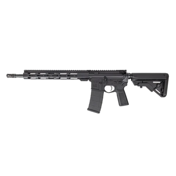 DPMS DPM4 B5 Bravo AR-15 rifle, right-side view with black handguard, magazine and stock