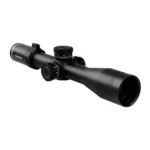 Riton 7 Conquer 3-18x50 Rifle Scope in black, angled side view with adjustment turrets